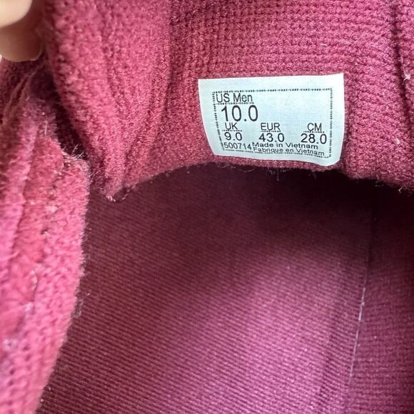 NWOT VANS Men's Seldan Suede Port/Gum Maroon Low Top Sneakers Size 10 - Picture 5 of 6